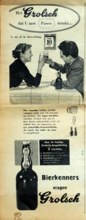Het Grolsch dat u met pasen drinkt
