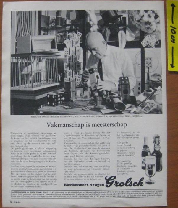 Vakmanschap is meesterschap - Goochelen