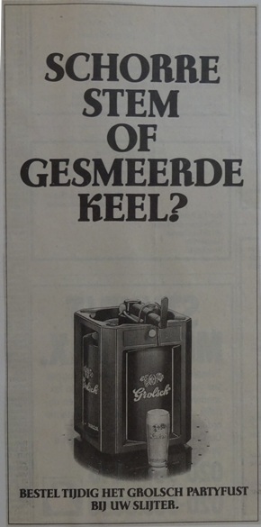 partyfust - Schorre stem of gesmeerde keel