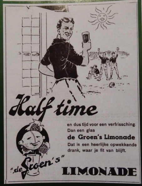 Advertentie - De Groen = Half time