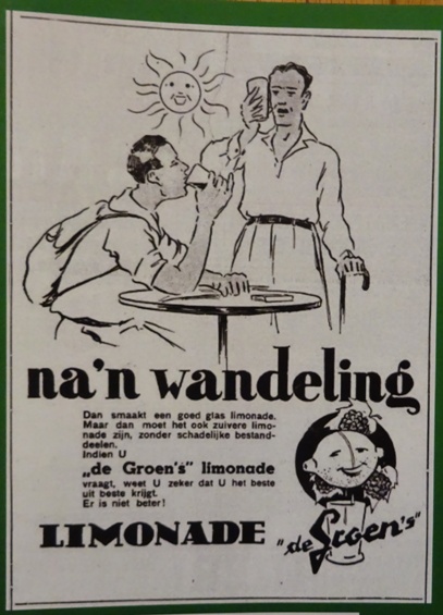 Advertentie - De Groen - wandeling