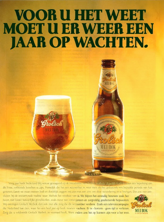 Advertentie - jaar op wachten  