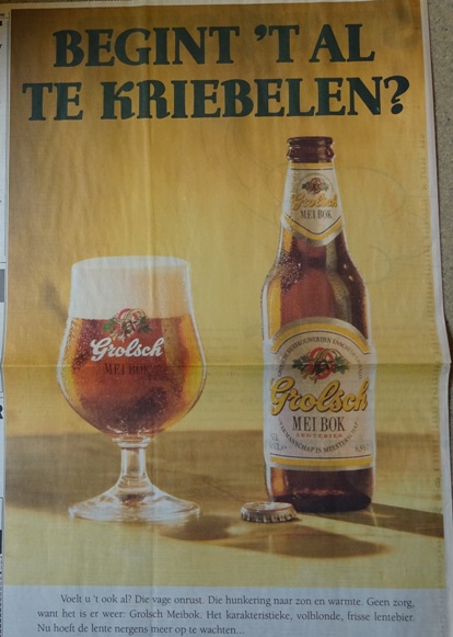 Advertentie - kriebelen