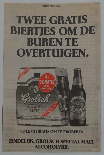 Twee gratis biertjes om de buren te overtuigen 