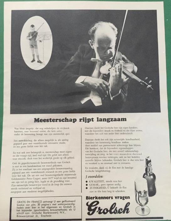 Advertentie - violist 