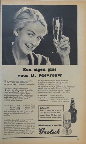 Een eigen glas voor u, mevrouw 