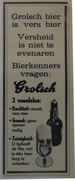 Ad - Grolsch bier is vers bier 