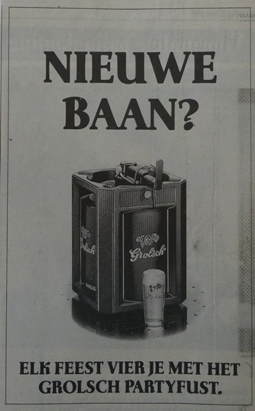 partyfust - Nieuwe baan