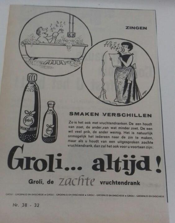 Advertentie - Zingen 