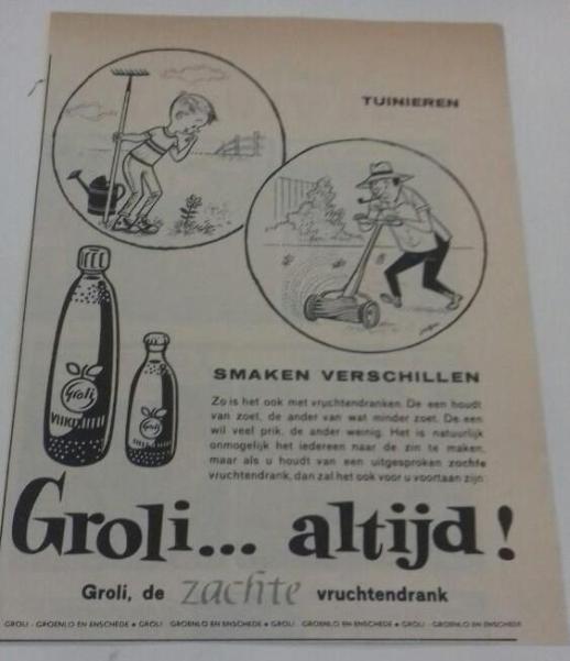 Advertentie - tuinieren  