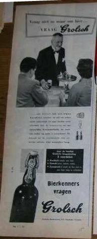 Advertentie - Vraag Grolsch