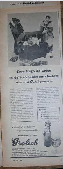 Advertentie - Hugo de Groot 