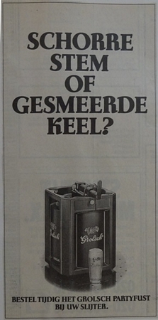 partyfust - Schorre stem of gesmeerde keel