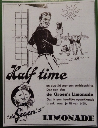 Advertentie - De Groen = Half time