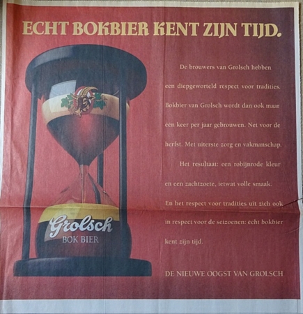 Echt bokbier kent zijn tijd  