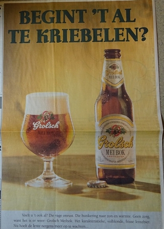 Advertentie - kriebelen