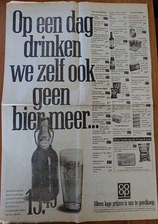 Op een dag drinken we zelf ook geen bier meer. 
