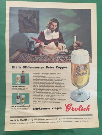 Advertentie - dit is gildemeester Peter Cuyper 
