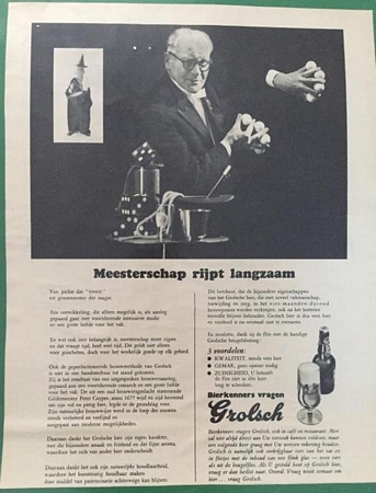 Advertentie - goochelaar