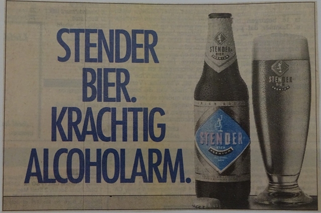 Stender bier. Krachtog alcoholarm. 