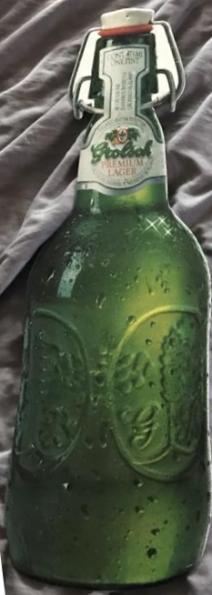 blikken beugelfles 