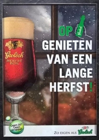sign - op genieten van een lange herfst