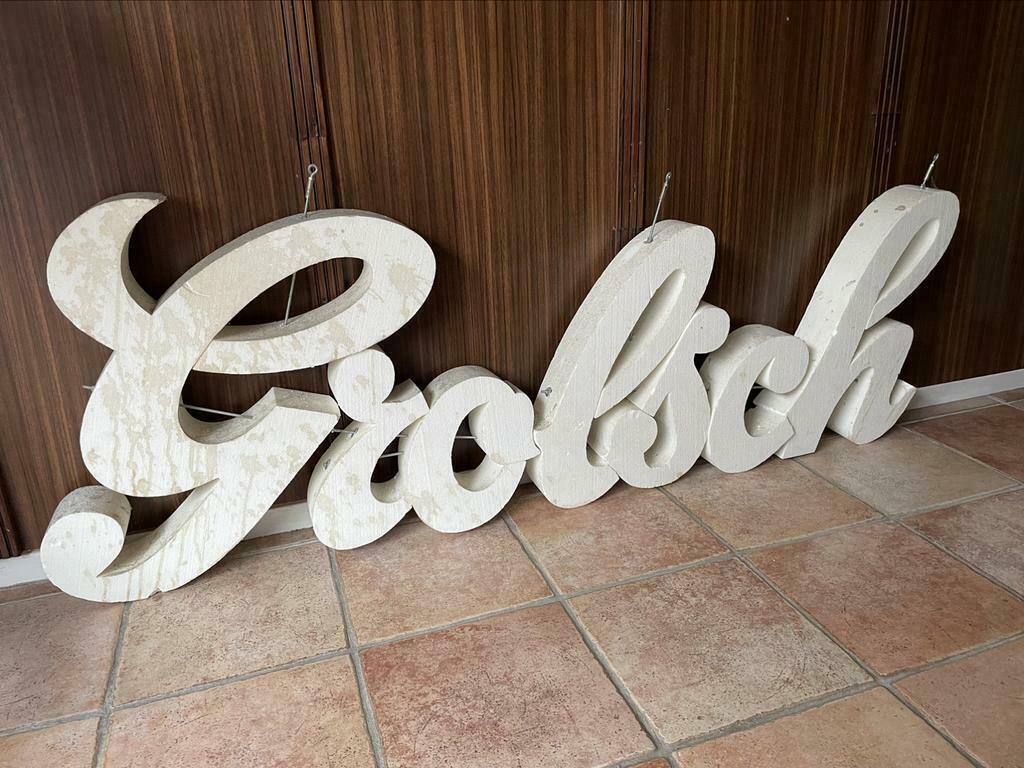Letters van piepschuim