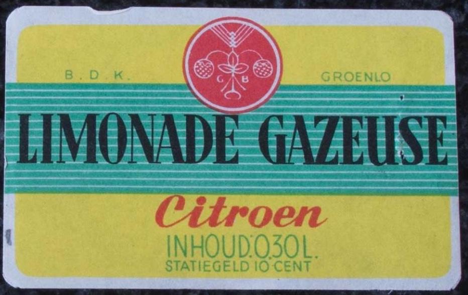 Etiket - Limonade Gazeuse citroen