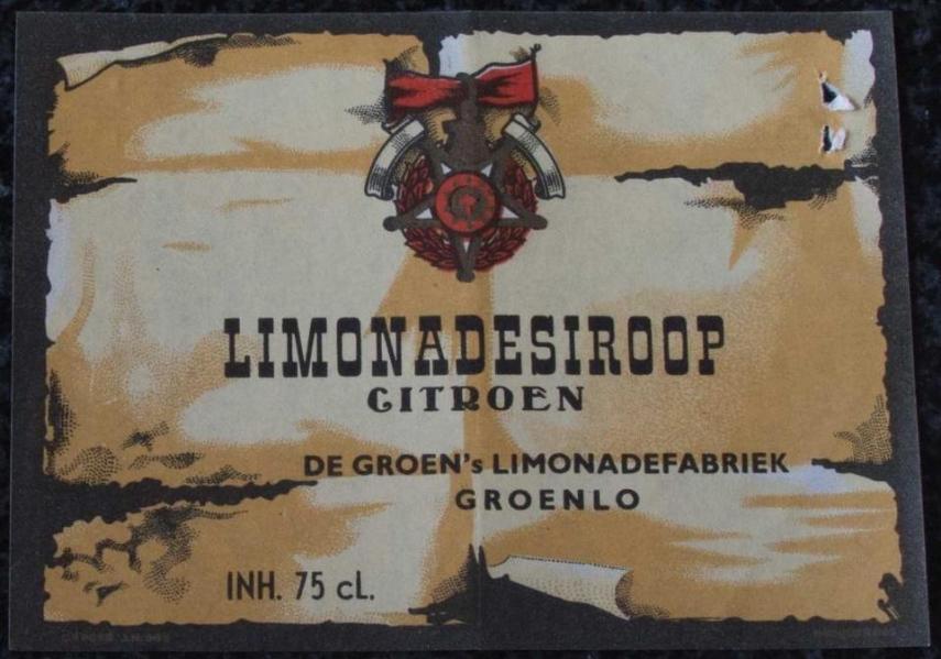 Etiket - Limonadesiroop citroen