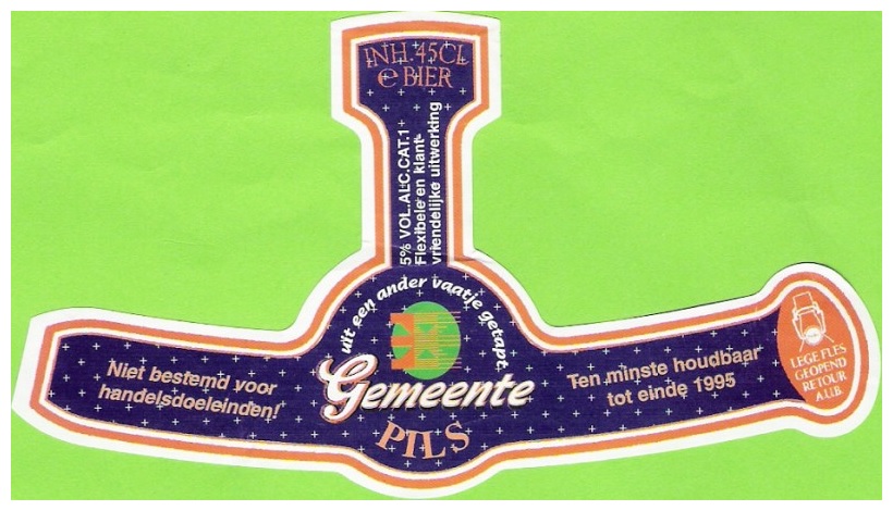 Halsetiket - gemeente pils