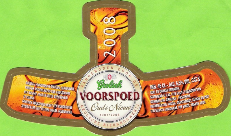 Beugeletiket - voorspoed 2008