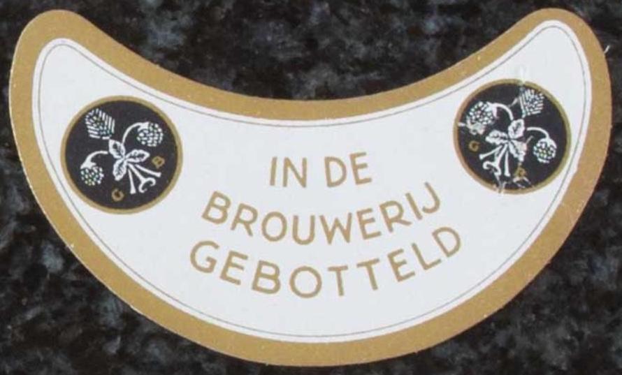 halsetiket - in de brouwerij gebotteld