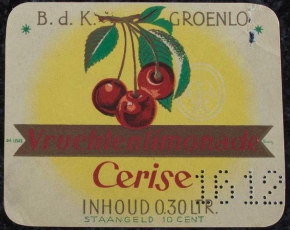 Etiket - cerise