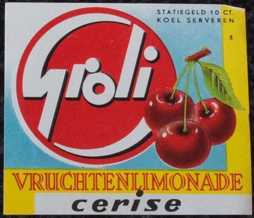 Etiket - Groli cerise 