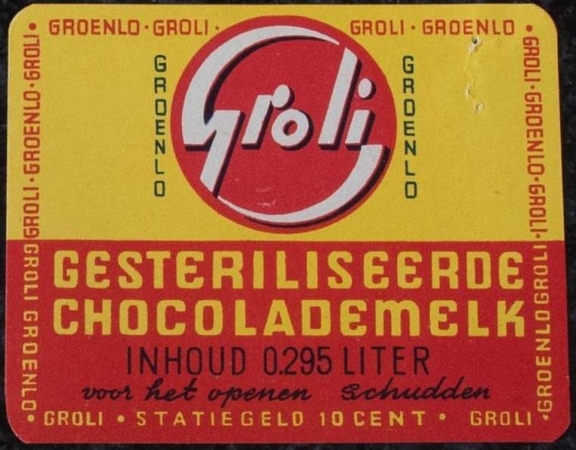 Etiket - Groli chocolademelk 