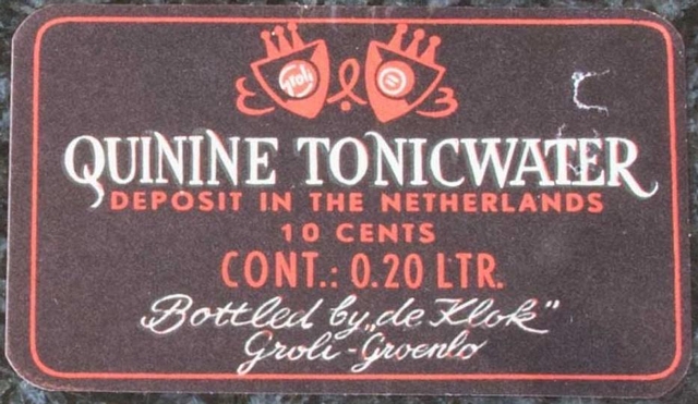 Etiket - quinine tonicwater