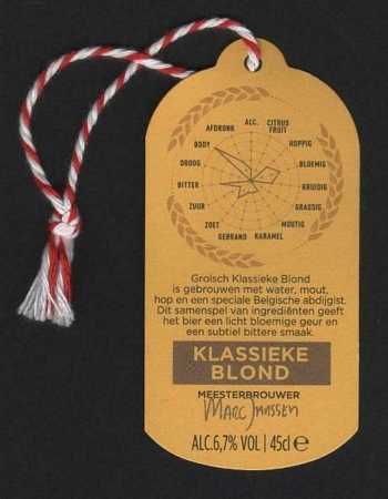 hangetiket - Klassieke Blond
