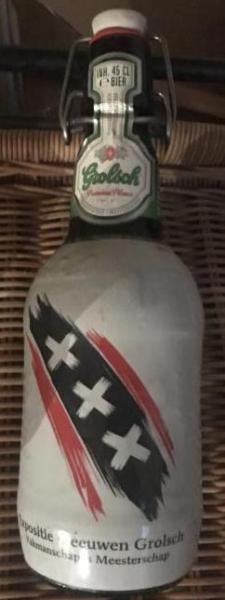 Fles - sleeve expositie 4 eeuwen Grolsch