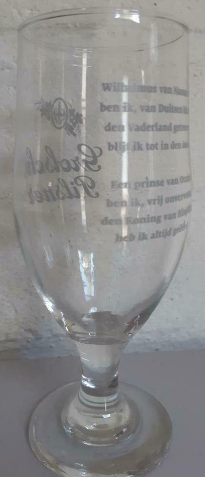 wk-glas: grolsch pilsner - ak: 1e couplet Wilhelmus   