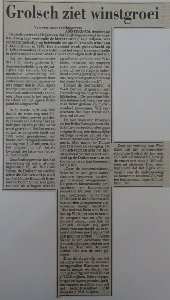 Artikel - winstgroei 
