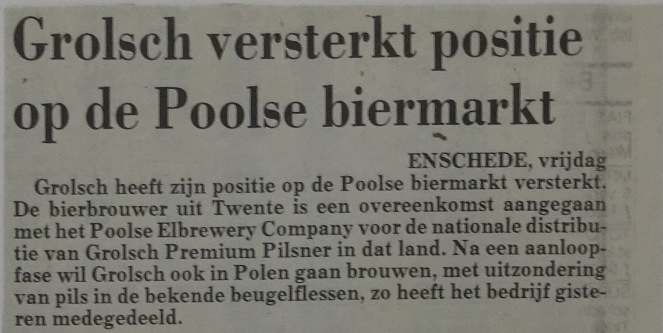 Artikel - Poolse biermarkt versterkt