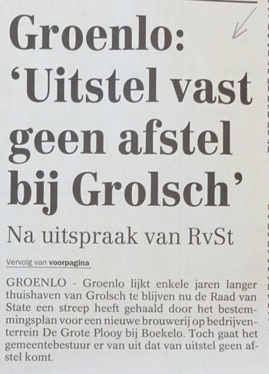 Artikel - Uitstel vast geen afstel  