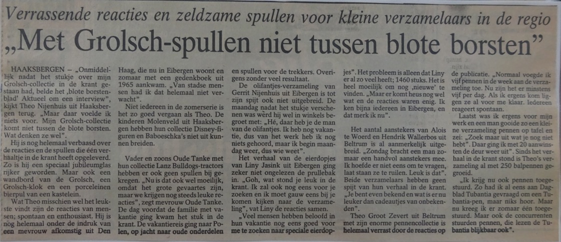 artikel - spullen niet tussen blote borsten 