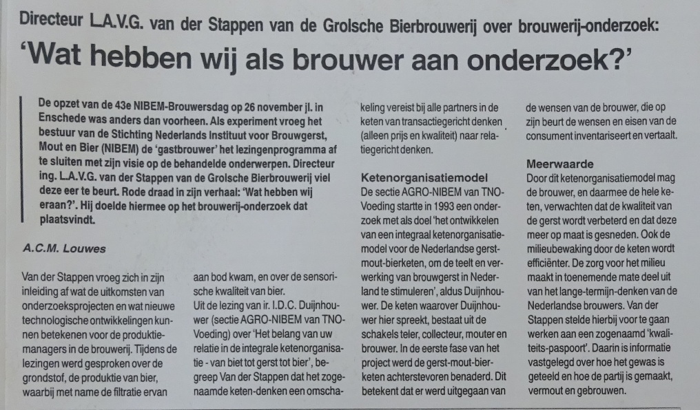 artikel - brouwerij onderzoek 