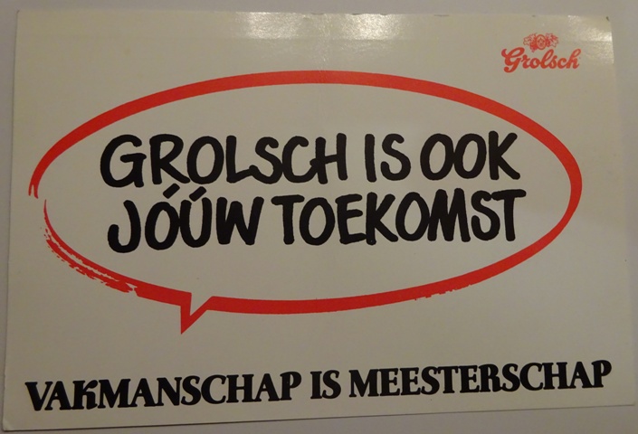 kaart - Grolsch is ook jouw toekomst  