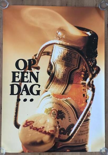 Poster - dampende beugelfles   