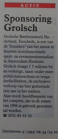 Artikel - sponsoring Grolsch