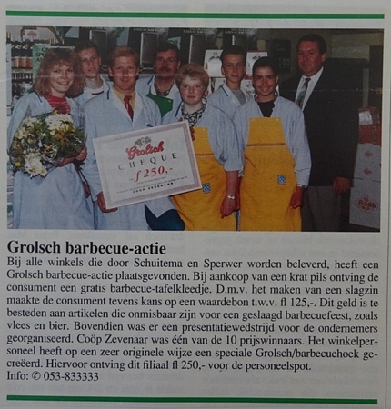 Artikel - Grolsch BBQ-actie