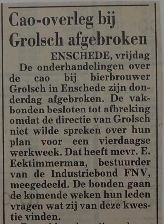 Artikel - CAO overleg afgebroken