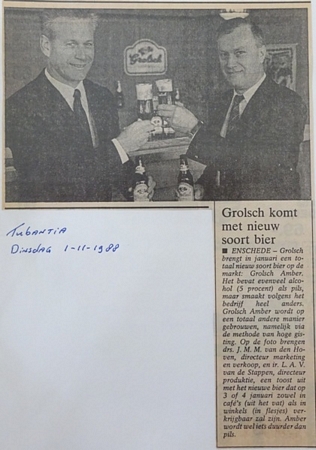 Artikel - Nieuw soort bier